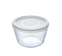 PYREX Plat rond + cv cook freeze - 40 à 300°C - Ø 15 cm - 1,1 L