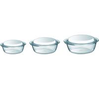 Pyrex Set de 3 plats à four en verre 912S637/6142