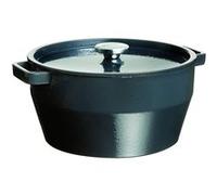 PYREX, SlowCook Cocotte ronde grise 28 cm en fonte- Blanc G