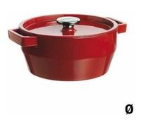 PYREX, SlowCook Cocotte ronde rouge 24 cm en fonte Rouge G