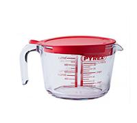 Pyrex Verre doseur avec couvercle en silicone