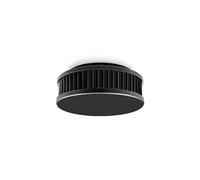 Pyrexx PX-1C Détecteur de fumée sans Fil, Pile de 10 Ans, Support magnétique sans perçage et clignotement des LED, certifié Selon Le Label Q, Noir, Lot de 1