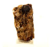 PYRITE + CALCITE + DOLOMITE en provenance de FRANCE, Lamalou-les-Bains - Pierre Naturelle avec Éclat Métallique et Cristallisation Cubique 25.5 ct - Certificat d'Authenticité Inclus 20 x 17 x 12 mm G