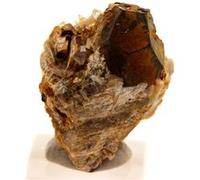 PYRITE + CALCITE + DOLOMITE en provenance de FRANCE, Lamalou-les-Bains - Pierre Naturelle avec Certificat d'Authenticité Inclus 13.0 ct - 18 x 12 x 11 mm G