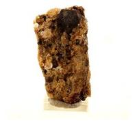 PYRITE + CALCITE + DOLOMITE en provenance de FRANCE, Lamalou-les-Bains - Pierre Naturelle avec Éclat Métallique et Cristallisation Cubique 25.5 ct - Certificat d'Authenticité Inclus 20 x 17 x 12 mm G