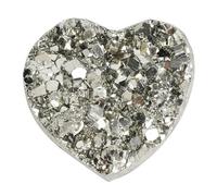 Pyrite Heart Crystal Cluster High Iron Crystals Stone for Increased Willpower and Manifestation,1PCS Gemstone Stone