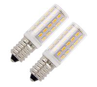 PYRJIN Ampoule frigo, PYJR petites ampoules led 5W Equivalent à Halogène 50W, AC100-240V Blanc chaud 3000K Pas de scintillement - Lot de 2