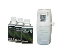Pyrnat Insecticide 3 x250ml au Pyrèthre avec Diffuseur Automatique (APRD096) Anti-mouches, Moustiques, Punaise de Lit Efficace et écologique contre les insectes volants et rampants.