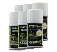 PYRNAT PLUS Insecticide aérosol contre les insectes 6x250 ml (Lot de 3) | Teneur élevée en extrait de pyrèthre pour une action ciblée contre les mouches, moustiques, moustiques-tigres, mites