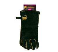 Pyro Feu Paire de Gants en Cuir Anti-Chaleur - Gants de Protection pour Poêle à Bois, Cheminée, Insert et Barbecue - 320 g/m²