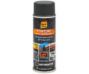 Pyro Feu Peinture Thermique 900° Anthracite aérosol 400 ML
