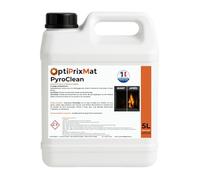PYROCLEAN - Nettoyant vitres insert et cheminées - Élimine suie & traces noires - Usage professionnel - 5 Litres = jusqu’à 100 utilisations - Marque OptiPrixMat
