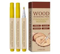 Pyrograveur - Marqueur d'empreintes en bois - Outil d'art en bois - Stylo de pyrogravure fabriqué à la main pour - Avec inscription peinte pour débutants - Idée cadeau