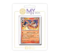 Pyroli 013/131 Holo ou Reverse (aléatoire) - Myboost X Écarlate et Violet 8.5 Évolutions Prismatiques - Coffret de 10 Cartes Pokémon Françaises
