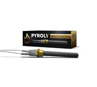 PYROLY Bougie céramique d'allumage pour poêle à granulé compatible JOLLY MEC/SKIA/EXTRAFLAME/BESTOVE/DEVILLE/HAAS+SOHN - écrou 3/8-300W - Qualité supérieure avec connecteurs