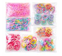 PYRUVAE 875 Pièces Barrettes Épingles à Cheveux Ensemble, Barrettes à Pression pour Bébés Filles, Set Pince à Cheveux Élastique en Caoutchouc Cheveux Cravates Pinces à Cheveux pour Filles et Enfants