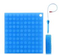 PYRUVAE Mouche-BéBé, Aspirateur Nasal Manuel, Ventouse Portable AlimentéE à la Main, Extracteur de Mucus Puissant, Soulagement de la Congestion Douce avec Pompe à Main Confortable pour et Adultes