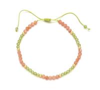 PYRWSM Bracelet tressé en perles de tourmaline de 3 mm - Fait à la main - Pierre naturelle - Style bohème - Pour homme et femme, Pierre