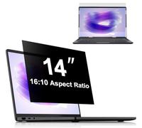 PYS Filtre de confidentialité pour ordinateur portable 14" 16:10 pour Hp/Dell/Acer/Lenovo/ThinkPad/Samsung/Asus/Sony, amovible, anti-reflet, anti-lumière bleue