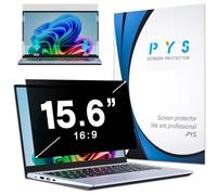 PYS Filtre écran Confidentialité 15,6 Pouces 16:9 - Protecteur d'écran Anti Espion, Film Anti-Lumière Bleu, Compatible avec HP/Dell/Acer/Lenovo/Thinkpad/Samsung/ASUS