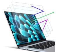 PYS Lot de 3 Films de Protection D'écran pour MacBook Air 13,6 Pouces (2025/2024/2022, M4/M3/M2), Anti-lumière Bleue, Anti-Reflet Film Mat, Résistant Rayures, Anti-Empreintes
