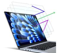 PYS [Lot de 3] Protection D'écran pour MacBook Air 15,3 Pouces (2025/2024/2023, M4/M3/M2), Anti-lumière Bleue, Anti-Reflet Film Mat, Résistant Rayures, Anti-Empreintes