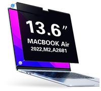 PYS Magnétique Filtre de Confidentialité pour MacBook Air 13,6 Pouces M4 (2025), M3 (2024), M2 (2022) - Film de Protection Anti-espion, Anti-éblouissement, Anti-rayures, Mat, Facile à Installer