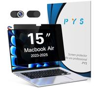 PYS Magnétique Filtre de Confidentialité pour MacBook Air 15 Pouces (2025-2023,M4/M3/M2), Filtre de Confidentialité Amovible pour Ordinateur Portable et Protection Antireflet