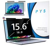 PYS Magnétique Filtre de Confidentialité pour Ordinateur Portable 15,6 Pouces 16:9 - Ecran Confidentialité Anti Espion, Film Anti-Lumière Compatible avec HP/Dell/Acer/Lenovo/Samsung/ASUS