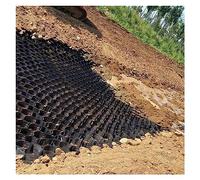 PYSyansu Géogrille en PEHD for la stabilisation des allées et des pentes- Grille de Sol Durable for Murs de soutènement, terrasses et parkings(4x20 m (13x66 ft) 4"/10cm High)