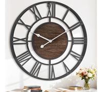 Pytha Sight Horloge Murale Design Moderne et Vintage, Silencieuse sans Tic-Tac, 40cm Grande Horloge Murale Géante XXL