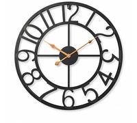 Pytha Sight Horloge Murale Moderne 35 cm Métal Noir, Chiffres Arabes