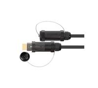 Python AOC-HP2020 Câble HDMI 2.0b 20m Type A Mâle/Mâle, contacts Or, 18 Gbit/s, ARC, HDR10, HDCP 2.2, Noir, Diamètre 5.2mm