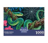 Python Arbre de Jade Puzzle 1000 Pièces Cadeau Unique Jeu Éduchatif Challenge Toy À De Qualité Supérieure Peinture Art pour Adultes Enfants 38x26cm/1000pcs