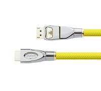 Python Câble de raccordement DisplayPort 1.2 vers HDMI 2.0-4K2K / UHD - Câble Adaptateur - Triple Blindage - Connecteurs entièrement en métal plaqué Or - Conducteur en cuivre - 3D - Nylon tressé -