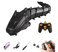Python géant télécommandé par Application 2,4 G avec caméra HD 1080P, Modes à Double Vitesse et Double contrôle, Bateau Serpent RC réaliste, pour piscines et Lacs Black