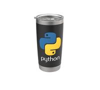 Python, langage de programmation interprété pour codeurs logiciels Gobelet isotherme en acier inoxydable double paroi