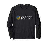 Python Logos T-Shirt avec Logo Vintage et Cadeau de développeur Manche Longue