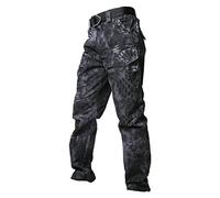Python Pantalon tactique imperméable pour homme Motif camouflage, Black Snake, 36-41