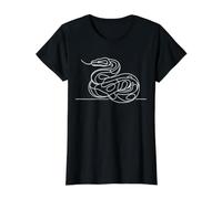 Python Royal Linéaire Amoureux des Serpents T-Shirt Graphique avec Valeur