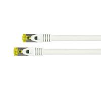 Câble Réseau Python 8070PY-020W Cat7 SF/UTP (S-FTP) Blanc 2m, RJ45 Mâle vers RJ45 Mâle, Contacts Or, 10Gbps, 500MHz, LSZH, AWG26