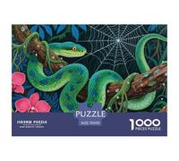 Python Vert des Arbres 1000 Pièces Puzzles pour Adultes,Jungle Tropicale Un Jeu De Dexérité Très Difficile Puzzle Jeu D'intelligence l'art De La Décoration Moderne 70x50cm/1000pcs