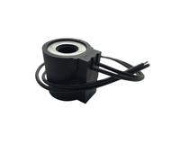 PYTNGWEAC Bobine d'électrovanne hydraulique, Cartouche filetée, Type de Fil conducteur, 220 V CA, 24 V CC, Trou intérieur 13 mm, Hauteur 37 mm(Ac220v)