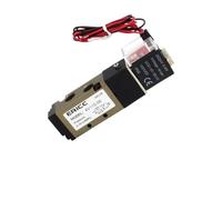 PYTNGWEAC Électrovanne 5 Ports 2 Positions série 4V110-06 normalement fermée 4V110-06 CA 220 V CC 12 V CC 24 V CA 110 V avec raccords 4 mm 6 mm 8 mm(No Fittings-01,4V110-06 DC12V)