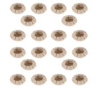 Pyugxab 20X Panier à Pain Rond Doublure en Tissu Tissu de Protection Au Levain Banneton Couverture de Panier de Pâte à Pâtisserie en Rotin Naturel