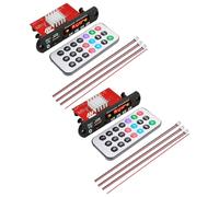 Pyugxab 2X Amplificateur 2X60W Bluetooth 5.0 Carte de Décodeur MP3 Mains 12V Lecteur de Musique sans Module Audio USB TF AUX Radio FM