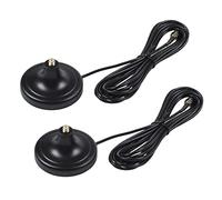 Pyugxab 2X Antenne WiFi Antenne Extension de Cuivre Pur Rp-SMA Mâle À avec Base Magnétique de Câble de 3 Mètres