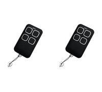 Pyugxab 2X TéLéCommande Universelle de Clone de Porte de Garage 280-868 MHz, TéLéCommande à 4 Touches, Copie de Porte ÉLectrique, TéLéCommande Noire