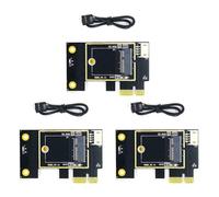 Pyugxab 3X la Carte Adaptateur de Carte Réseau sans NGFF M.2 vers PCIE Prend en Charge Les Cartes Réseau 7260 8265 1650 1675X AX200 AX210