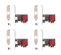Pyugxab 4X Carte PCIE Carte RéSeau Gigabit Carte RéSeau Filaire RJ45 10/100/1000Mbps Carte RéSeau PCI-E Adaptateur RéSeau Carte LAN
